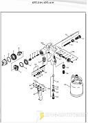 Ремкомплект КРП-41,31: фильтр ЛКМ нижний (пластик)