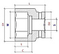 Головка торцевая PNG S24M55L