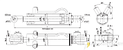 Гидроцилиндр МС75/30х320-3(4).44.1(635)