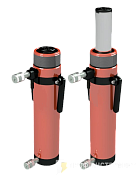 Домкрат универсальный гидравлический двойного действия ДУ150Г300