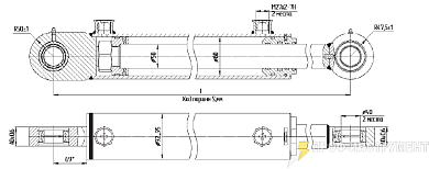 Гидроцилиндр МС80/50х160-3(4).11(525)